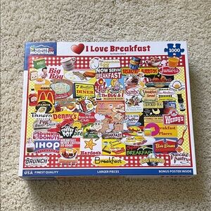 White Mountain Puzzles I Love Breakfast - 1000 Piece Jigsaw Puzzle